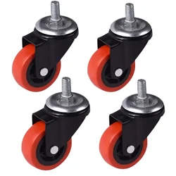 Ackwheel (A-45) Heavy Duty 46 mm Thread type Single Puff Wheel, Load Capacity 150 Kg (Pack of 4 pcs)