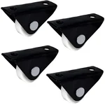 U Star (U-99) 50 Kg Load Capacity Delrin Bearing Single Wheel Fix Castor (Pack of 4)