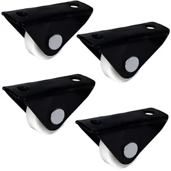 U Star (U-99) 50 Kg Load Capacity Delrin Bearing Single Wheel Fix Castor (Pack of 4)