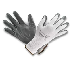 Udyogi 13 Gauge Nylon Knitted Nitrile Palm Coated Safety Gloves (NNC-1310)(Pack-1 pair)
