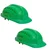 Udyogi Ultra Vent 7000 Series HDPE Plastic Safety Helmet with Ratchet Suspension (Pack of 2)
