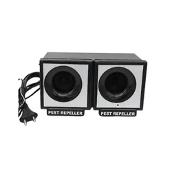 TELE NET BR-115 Ultrasonic Double Speaker Bird Repeller for 800 sq ft Indoor/600 sq ft Outdoor Area (3 Months Warranty)