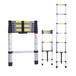 Heavy Duty 7 Step (6.5 Feet/2 Meter) Ultra-Stable, Single Side Telescopic Ladder 