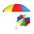 Premium Quality 6 Feet Outdoor Umbrella With Tripod Stand For Garden, Beach, Terrace (Color-Multi Color)