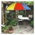 Premium Quality 6 Feet Outdoor Umbrella With Tripod Stand For Garden, Beach, Terrace (Color-Multi Color)