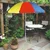Premium Quality 6 Feet Outdoor Umbrella With Tripod Stand For Garden, Beach, Terrace (Color-Multi Color)