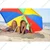 Premium Quality 6 Feet Outdoor Umbrella With Tripod Stand For Garden, Beach, Terrace (Color-Multi Color)