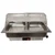 Electric SS Chaffing Dish Containing 2 Units of 1/2 GN Pans with PC Roll Top Lid