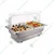 Electric SS Chaffing Dish Containing 2 Units of 1/2 GN Pans with PC Roll Top Lid