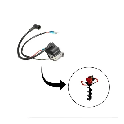 Ignition Coil Assembly for 2 Stroke 63/68 cc Engine Suitable For Mini Tiller & Earth Auger