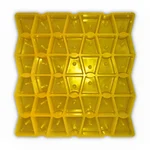 JS Designer 37 x 36 x 5 cm, 50 mm Rubber Cover Block Mould, 42 Cavity