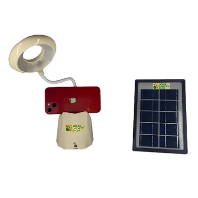 Solar Universe India GJL-2-Plus-Study Desk Lamp with Pen & Mobile Holder and 2.5W Solar Panel
