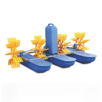 SRR Aqua Surface Floating Aeration 4 Paddle Wheel Aerator of 2 HP for Aquaculture