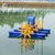 SRR Aqua Surface Floating Aeration 4 Paddle Wheel Aerator of 2 HP for Aquaculture