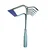 Heavy Duty Mild Steel 2 in 1 Culti-Weeder of 6 Teeth and 8 inch Blade for Weeding and Cultivating Soil