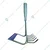 Heavy Duty Mild Steel 2 in 1 Culti-Weeder of 6 Teeth and 8 inch Blade for Weeding and Cultivating Soil