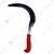 Single Edge Sickle of 8 inch Carbon Steel Blade with Plastic Handle (Pack of 2)
