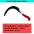 Single Edge Sickle of 8 inch Carbon Steel Blade with Plastic Handle (Pack of 2)