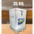 Pack of 2 pcs 35 KG Grain (Rice and Wheat) Storage Container with S.S. Trolley