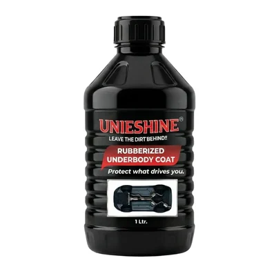 UNIESHINE 1 Ltr Rubberized Underbody Coating for Rust Prevention against Water, Salt & Chemicals