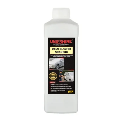 UNIESHINE 1 ltr Foam Wash Car Shampoo Concentrate–pH Neutral Snow Foam