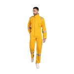 Uniformer Yellow Inherent Fire Retardant Coverall With Reflective Tape