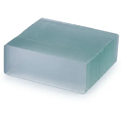 Elecopto Premium Clear Glass Microscope Slides (50 Pcs) | Pre-Cleaned Vacuum Sealed Lab Specimen Sheets