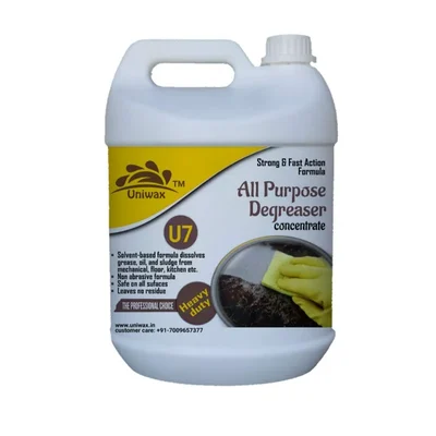 Uniwax U7 5 Liter Degreaser All Purpose Oil Remover For Engine Cleaner, Kitchen Cleaner, Oven Cleaner
