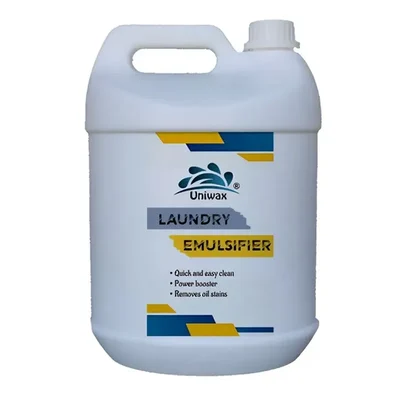 Uniwax 5 L Laundry Emulsifier / Detergent Booster Oil & Grease Stain Remover