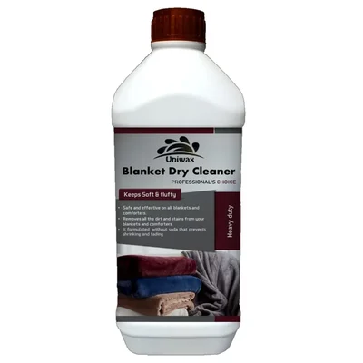 Uniwax 1L Heavy Duty Blanket Dry Cleaner to Removes Dirt and Stains