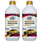 2 Pack of Uniwax 2L (1L x 2pcs) Waterless Car Wash And Wax Concentrate for Cars, Bikes, Scooters