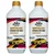 2 Pack of Uniwax 2L (1L x 2pcs) Waterless Car Wash And Wax Concentrate for Cars, Bikes, Scooters