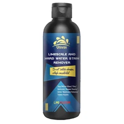 Uniwax 200ml Limescale And Hard Water Stain Remover for Taps, Mirror Glass, Tiles, Bathtubs, Sinks, Shower Panels