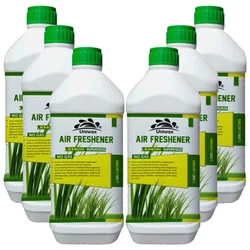 6 Pack of Uniwax 6L(1L x 6pcs) Air Freshener, Lemon Grass Fragrance, for Room, Office, Toilet