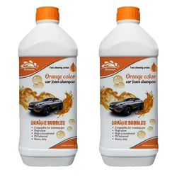 2 Pack of Uniwax 2 Liter (1L x 2pcs) Orange Color Car Foam Shampoo
