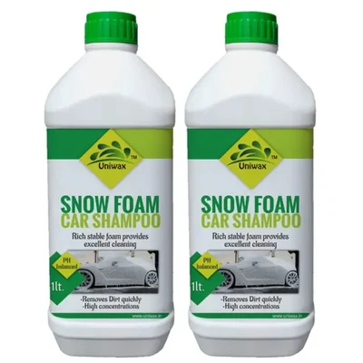 2 Pack of Uniwax 2 Litres (1L x 2pcs) Snow Foam Car Shampoo For Car, Bike