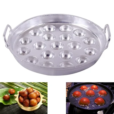 Aluminium Unniyappam Big Size kadai with handle (Chatti,Appam,Panniyaram,Paniyarrakal,guntapongadalu/appam)(19)