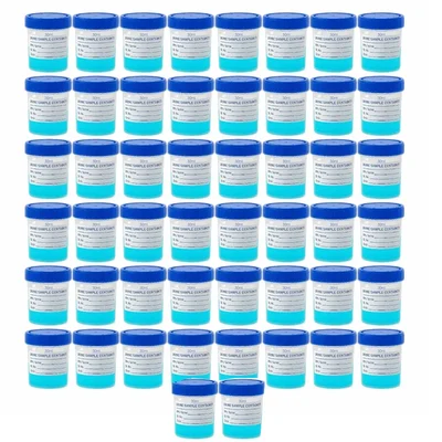 Bello 50pcs Polypropylene Urine Sample Bottles of 30ml with Lids for Nursing, Hospitals, Medical College