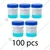 Bello 100pcs X 50ml Urine Sample Sterile Container with Lid and ID Label for Lab Testing