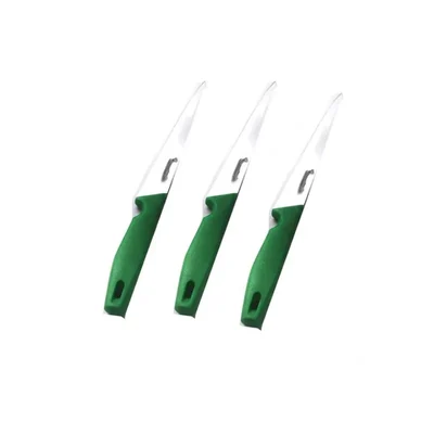 Smart Chef (AS01702-02) Stainless Steel Utility Knife, 8 inch Blade (3 pcs) for Chopping, Dicing, Slicing & Mincing