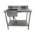 44x24x34 inch Stainless Steel Utility Sink Free Standing, Single Bowl with Under Shelf