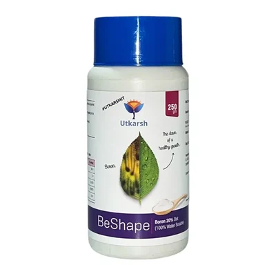 Utkarsh BeShape (Disodium Octaborate Tetrahydrate- Boron 20%, 100% Water Soluble | EDTA Chelated Fertilizers) | 250 gm