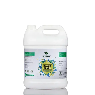 Utkarsh Black Pearl - L (Biologically Activated Liquid Humic Acid 12% and 3% Fulvic Acid) | Biostimulant | 5 liter(Pack-1 x 5 liter)