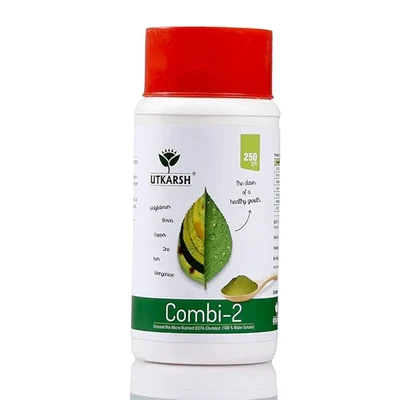 Utkarsh Combi-2 (EDTA Chelated Fertilizers, Mix Micronutrient) | Prevents Mix Crop Deficiencies | 250 gm