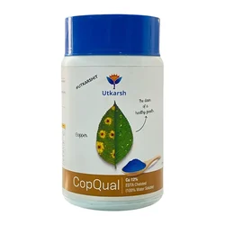 Utkarsh CopQual (Copper - Cu 12% EDTA Chelated, 100 % Water Soluble Foliar Spray Fertilizer) | 500 gm