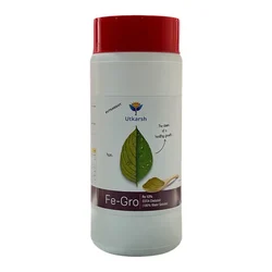 Utkarsh FeGro (Iron-Fe-12% EDTA Chelated, 100% Water Soluble Foliar Spray Fertilizer) for Chlorophyll Synthesis | 1 kg(Pack-1 x 1 kg)