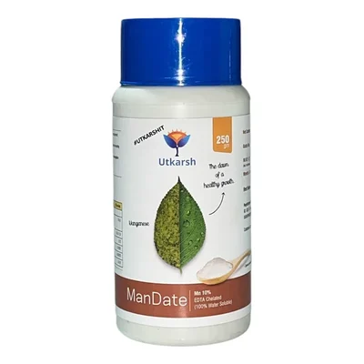 Utkarsh ManDate (Manganese - Mn 10% EDTA Chelated, 100 % Water Soluble Foliar Spray Fertilizers) | 250 gm