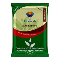 Utkarsh MAP (12:61:00) (Mono Ammonium Phosphate- (NH4)H2PO4 Crystalline 100% Water Soluble Complex Fertilizer) | 900 gm(Pack-1 x 900 gm)