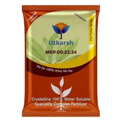 Utkarsh MKP (00:52:34) (Mono Potassium Phosphate- KH2PO4, 100% Water Soluble Complex Fertilizer, Foliar Spray) | 900 gm(Pack-1 x 900 gm)
