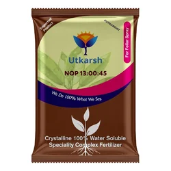 Utkarsh NOP (13:00:45) (Potassium Nitrate KNO3 Crystalline 100% Water Soluble Complex Fertilizer) | 900 gm(Pack-1 x 900 gm)